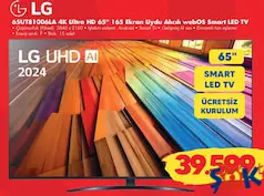 LG 65UT81006LA 4K ULTRA HD 65 İNÇ 165 EKRAN UYDU ALICILI WEBOS SMART LED TV AKILLI TELEVİZYON fiyat ve kampanya bilgisi